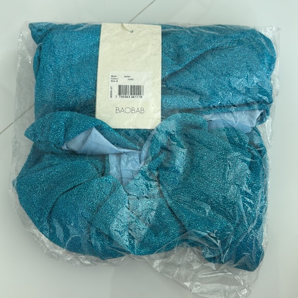 NWT BAOBAB Dunas De Taroa Zadeh Asymmetric Cut-Out Dress Juno small blue green - Picture 4 of 5